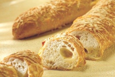 Bageta se sýrem Gruyere